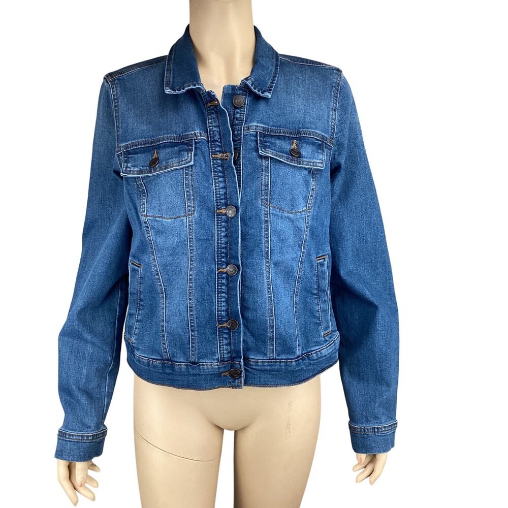 Social Standard By Sanctuary Denim Jacket Size‎ Small Stretch Jean